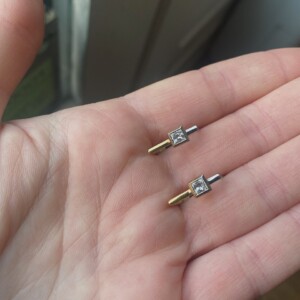 Bi-metal earrings BESPOKE